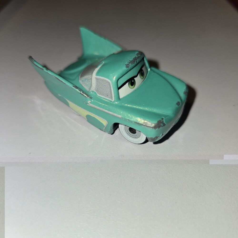 Disney Pixar Cars Flo Mini Racers Teal Diecast Radiator Springs Mattel